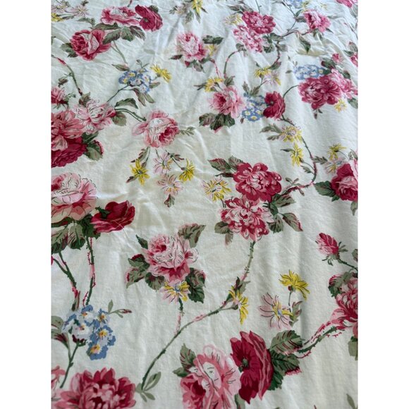 Vtg Ralph Lauren LRL Queen cotton Comforter Floral Peony Gingham Reversible read - Picture 9 of 16